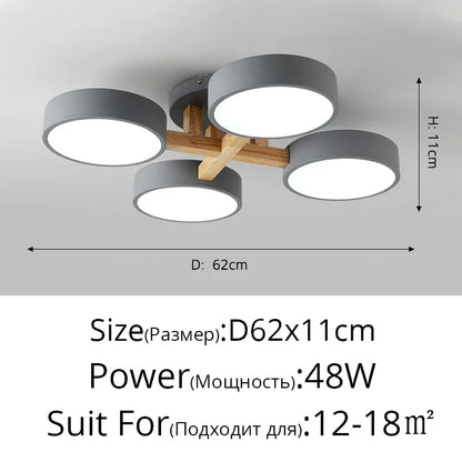 Chloé Nordic Macaron LED Ceiling Chandelier Light