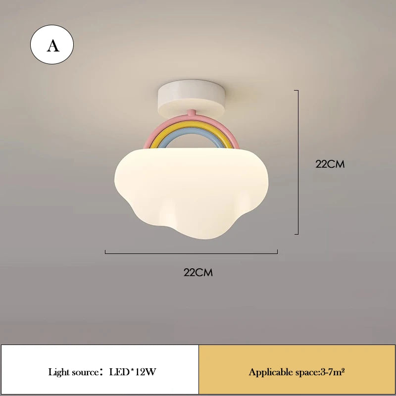 Sophie Cloud Little Ceiling Lamp Kids Nursery Bedroom Light