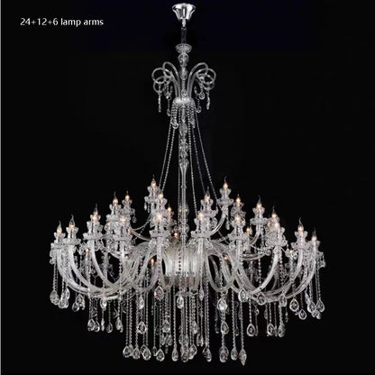 AVELON Clear Crystal European Branch Chandelier