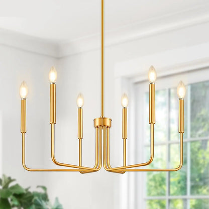 Isabelle Retro Iron Candle Chandelier