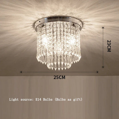 Camille Crystal Tassel Staircase Chandelier Luxury Ceiling Light