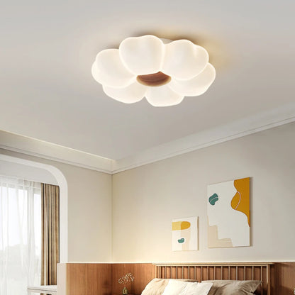 Élodie Pink Flower LED Ceiling Light Princess Room Dimmable