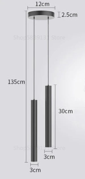 Ingrid Minimalist Pole Pendant Light