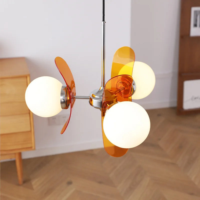 Élise Cosmo Bloom Mid-Century Glass Chandelier