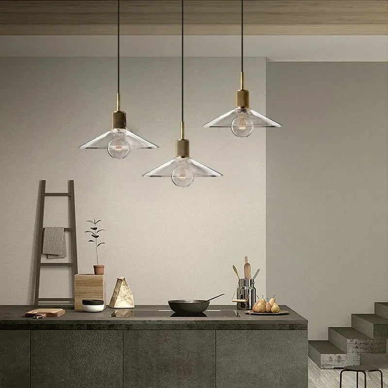 Inès Industrial Copper Cord Pendant Light Retro Cafe Fixture
