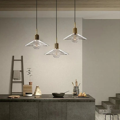 Inès Industrial Copper Cord Pendant Light Retro Cafe Fixture