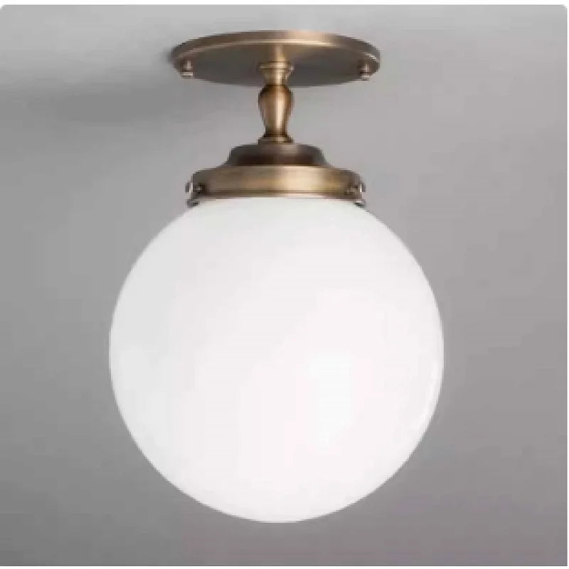 Elise Minimalist Glass Globe Ceiling Light