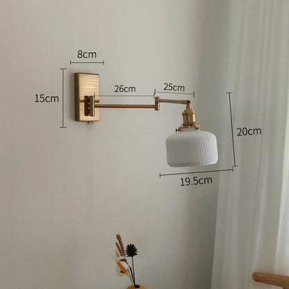 Geneviève Swing Arm Dual Head Wall Light