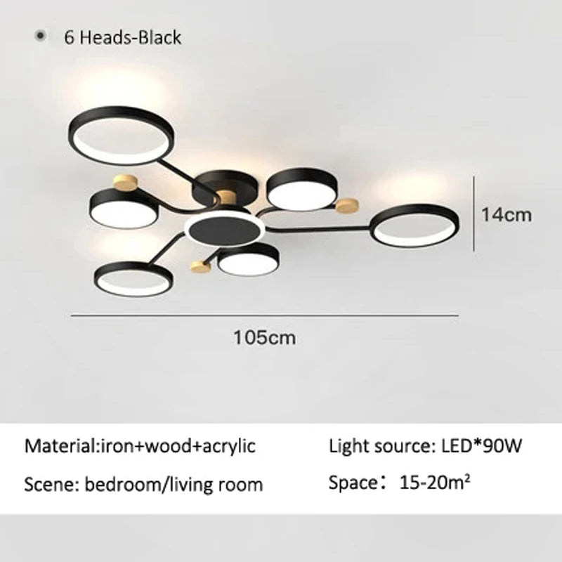 Céline Modern Multi-Light LED Ceiling Chandelier