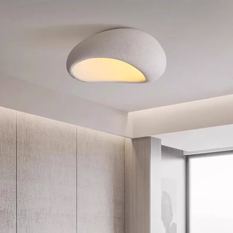 Évora Minimalist Textured Semi Flush LED Ceiling Light
