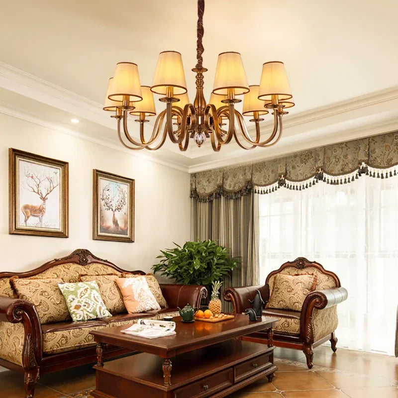 Luxury Classic LED Chandelier Light for Living and Dining Room