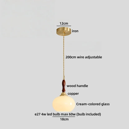 Isabelle Ceramic Pendant Light Japanese Vintage Style