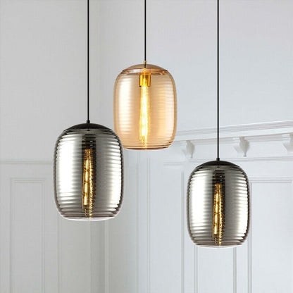Camille Minimalist Threaded Glass Pendant