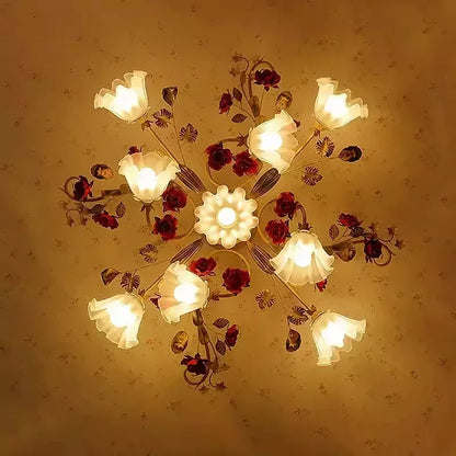 Amélie Nordic Flower Creative Semi-Flush Ceiling Light