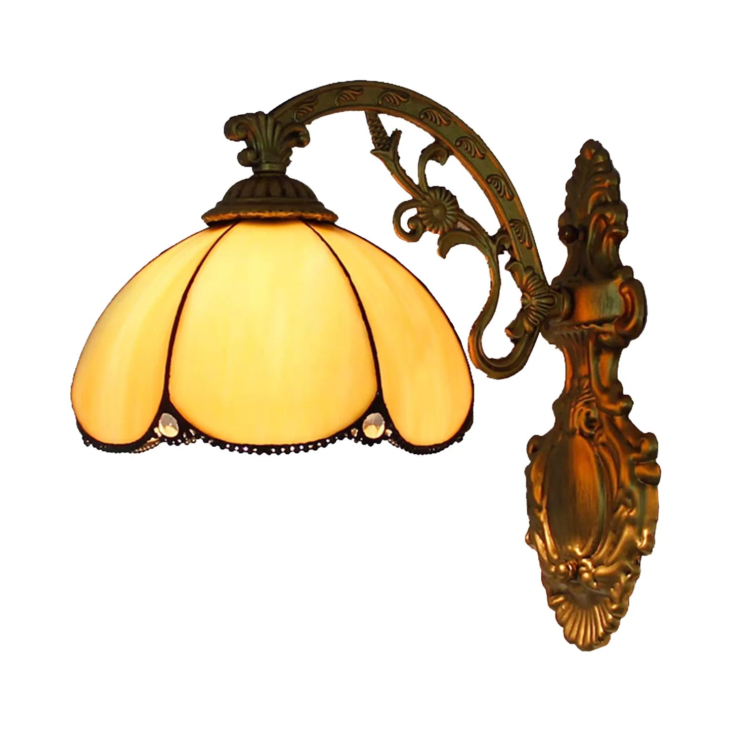 Margaux European Retro Stained Glass Wall Lamp