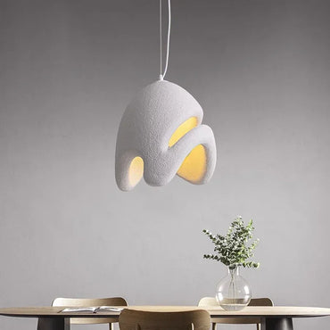 Camille Wabi Sabi Resin Pendant Light Minimalist Hanging Lamp