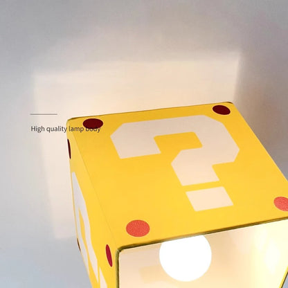 Sophie Yellow Question Mark Kids Ceiling Lamp Creative Bedroom Light