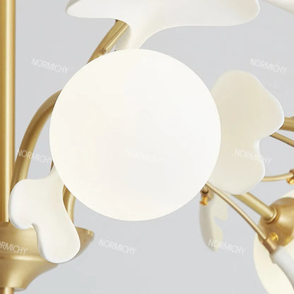 Sofia Copper Frosted Glass Pendant Chandelier Fixture