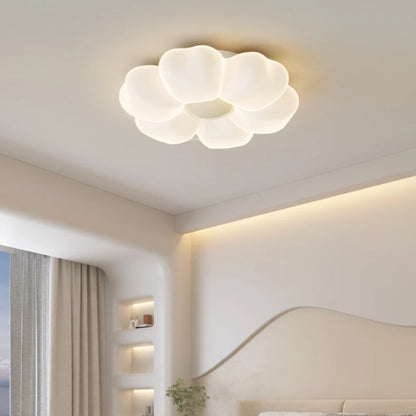 Élodie Pink Flower LED Ceiling Light Princess Room Dimmable