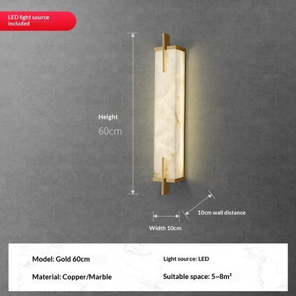 Sophie Marble Resin Wall Lamp Nordic TV Background Light