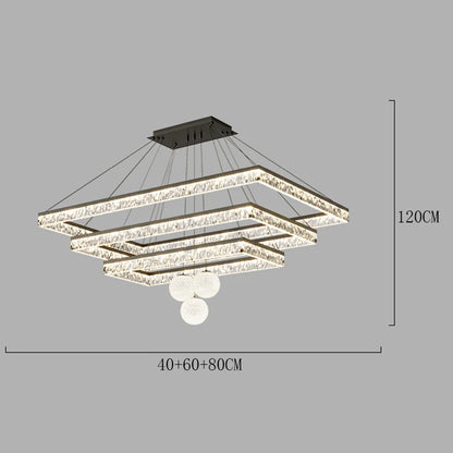 Modern LED Linear Pendant Chandelier – Minimalist Acrylic Ceiling Light for Living Room