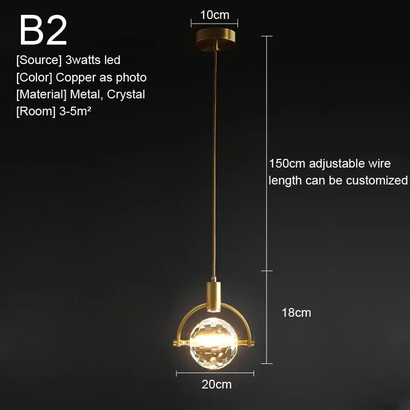 Amélie Crystal Pendant Hanging Light