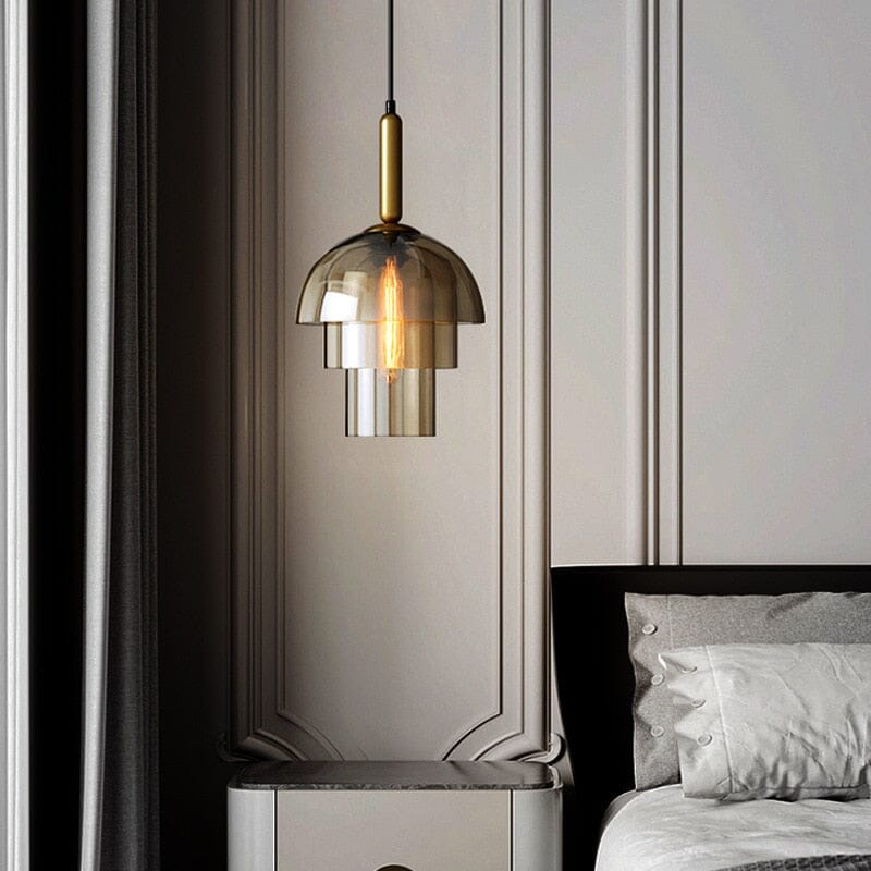 Amélie Champagne Vintage Glass Pendant Light