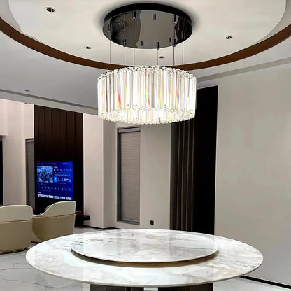 Élise Italian Luxury Round Pendant Light Crystal Ceiling Lamp