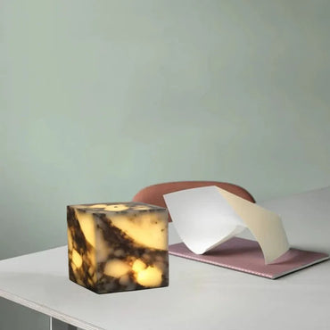 Sophie Luma Marble LED Glow Cube Lamp