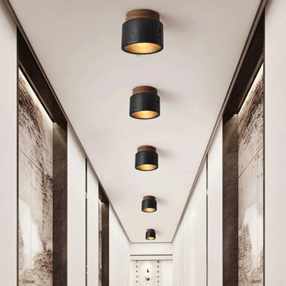 Sophie Nordic Wabi Sabi Stone Ceiling Lamp Corridor Bedroom Light