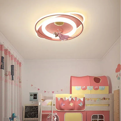 Amélie Astronaut Rocket LED Ceiling Light Kids Room Dimmable