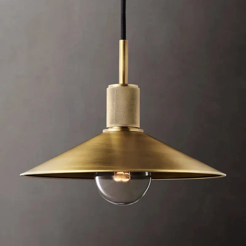 Inès Industrial Copper Cord Pendant Light Retro Cafe Fixture
