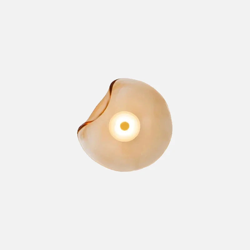 Élise Halo Shade Glass LED Wall Sconce