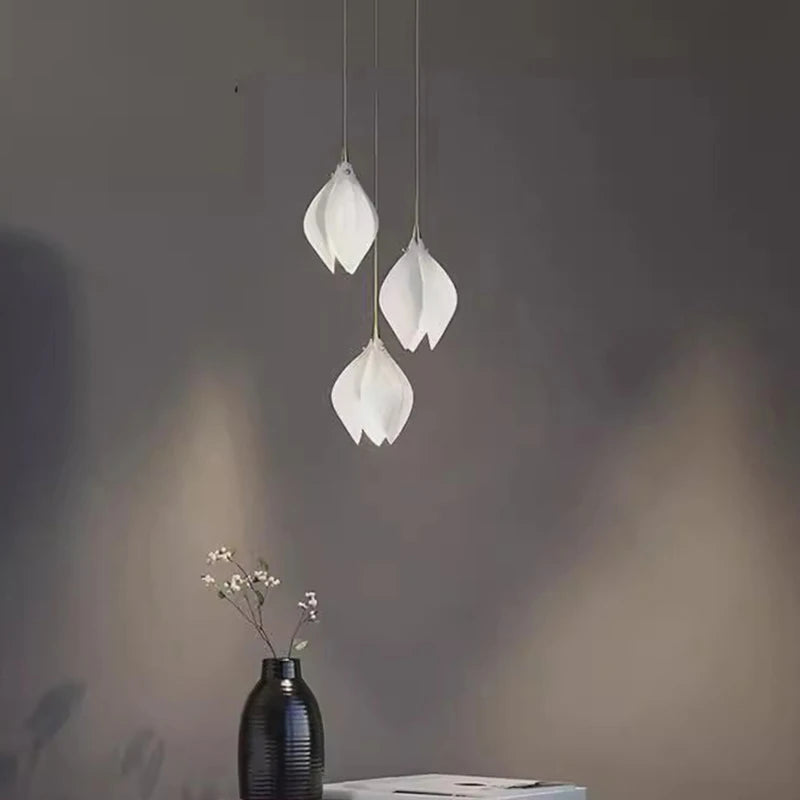 Liora Modern Lotus Cluster Staircase Chandelier
