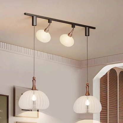 Émile Modern Frosted Glass Multi-Light Pendant Chandelier