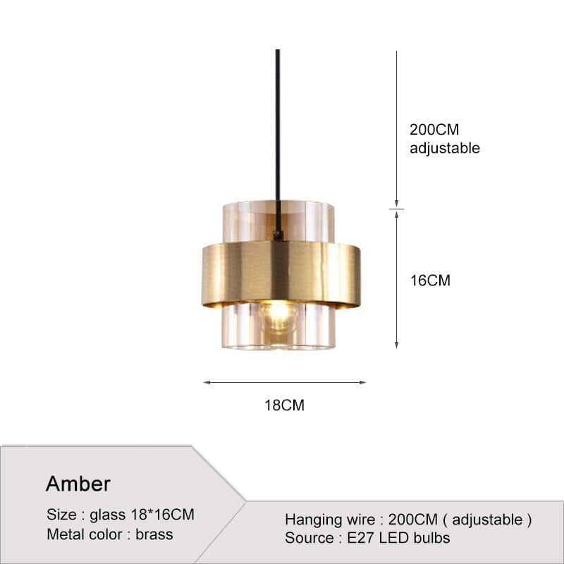 Amélie Carly Glass Pendant Light