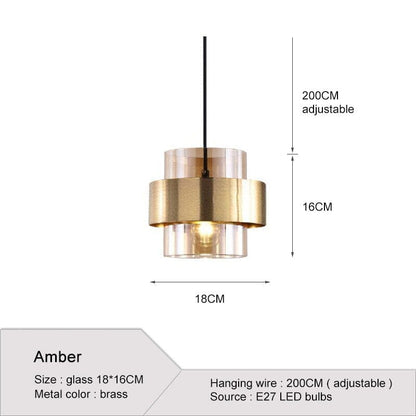 Amélie Carly Glass Pendant Light