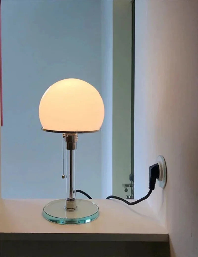Amélie Bauhaus Glow Glass LED Table Lamp