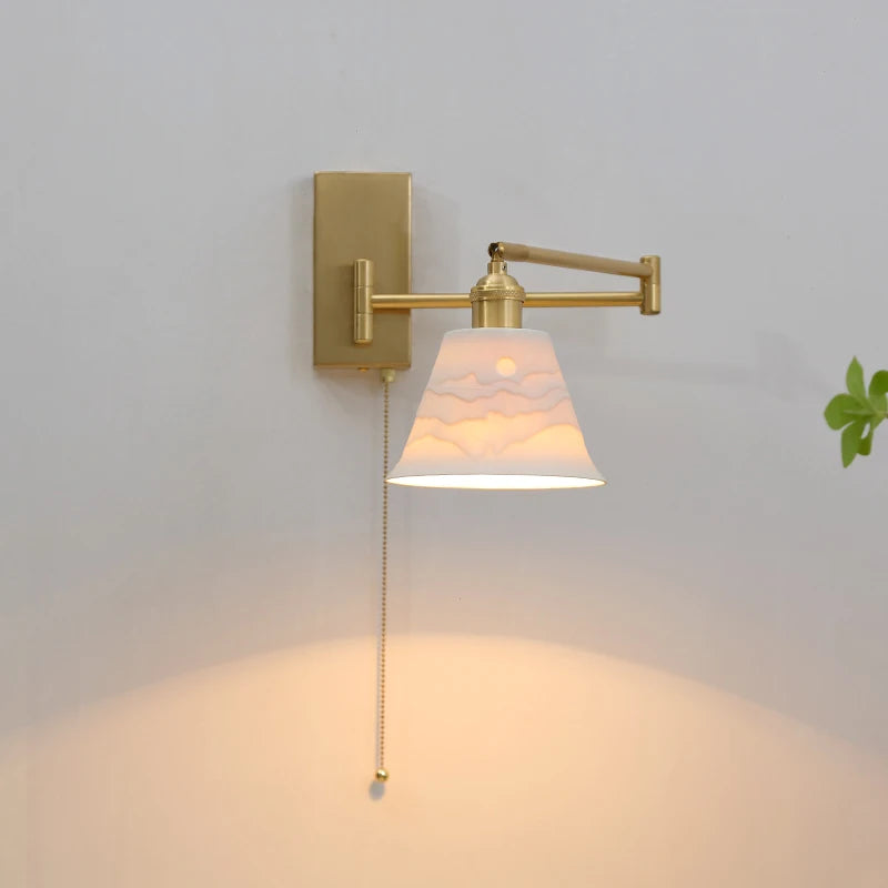 Geneviève Swing Arm Dual Head Wall Light