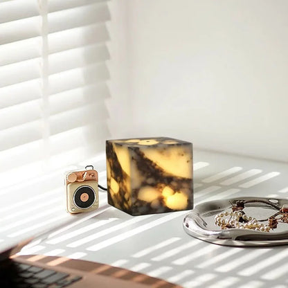 Sophie Luma Marble LED Glow Cube Lamp