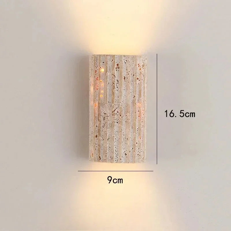 Yvonne Wabi-Sabi Stone LED Wall Lamp