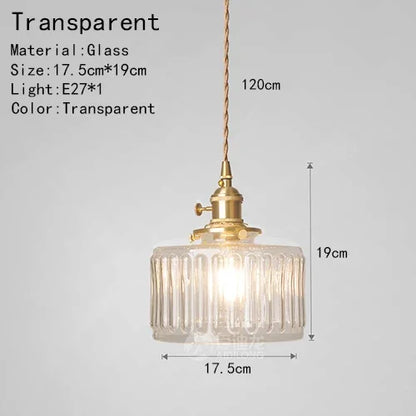 Camille Luxury Glass Black & Gold Pendant Light