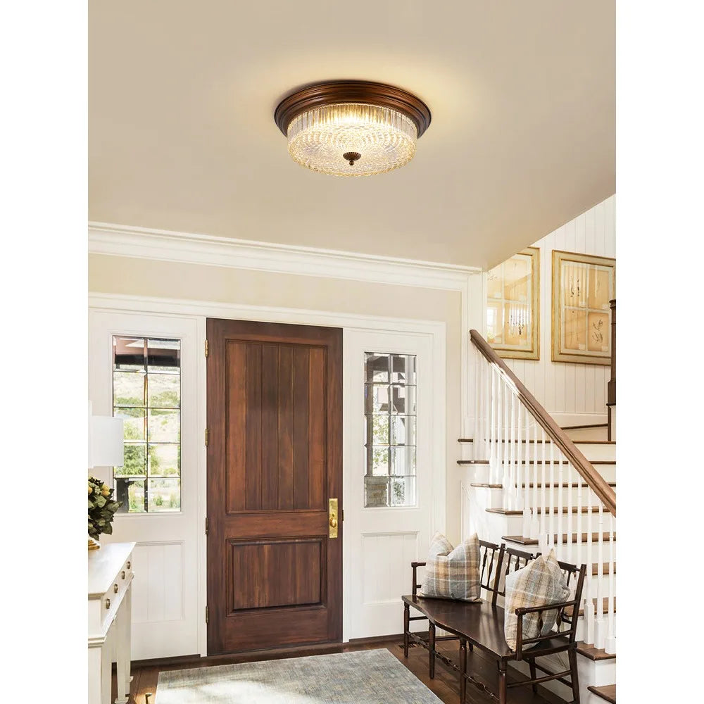 Geneviève Retro Ceiling Lamp Glass Metal Ambient Light
