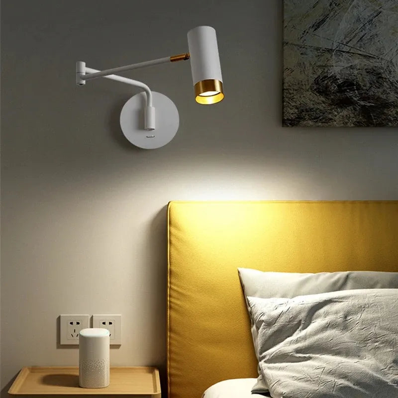 Victoire Adjustable Arm Wall Lamp with Modern Metal Design
