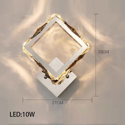 Élodie 2025 Modern Ring Crystal LED Dimmable Ceiling Chandelier Silver Decor Light