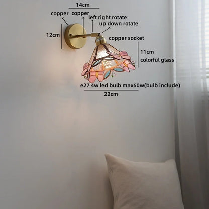 Aurélie Square Glass Wall Lamp Nordic Modern