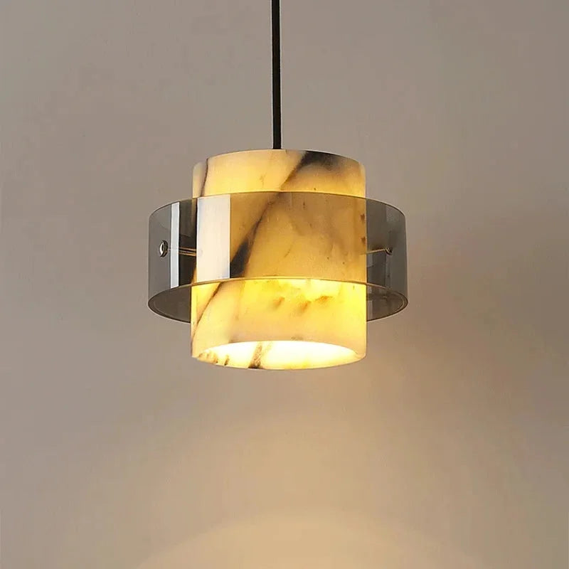 Selene Marble Halo Pendant Lamp