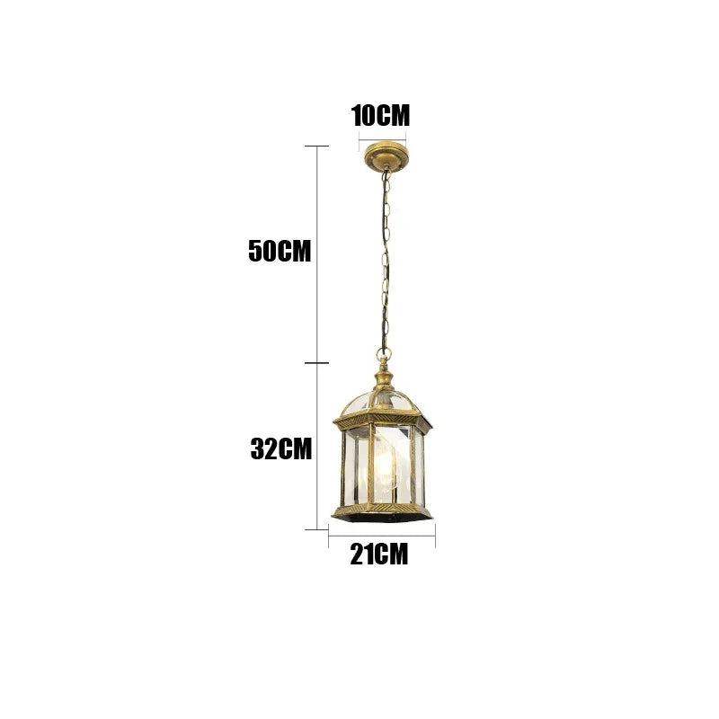 Juliette Outdoor Waterproof Pendant Lantern Garden Light