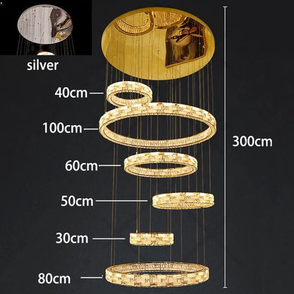 Modern Crystal Pendant Light for Living Room and Dining Room