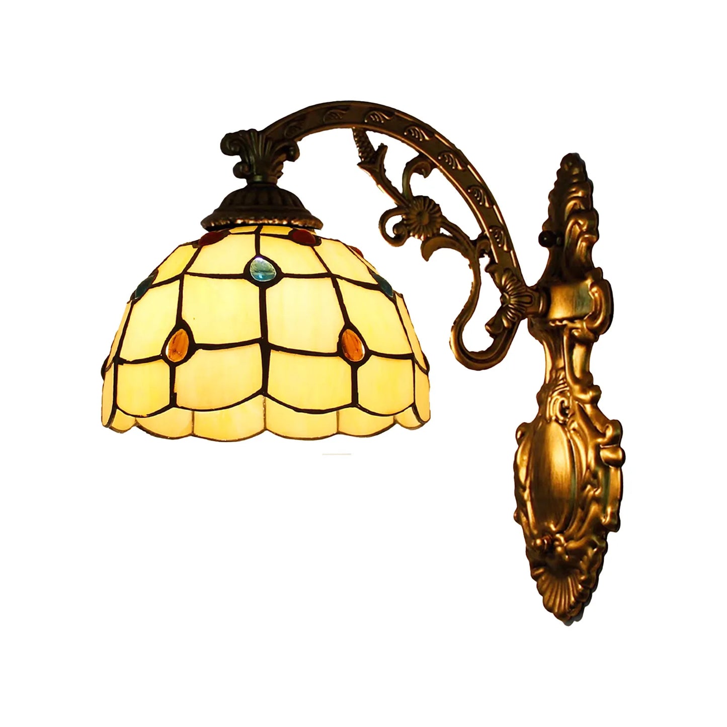Margaux European Retro Stained Glass Wall Lamp